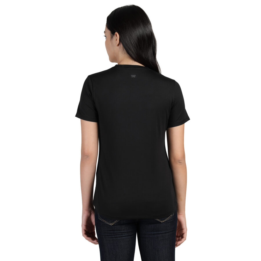 Reflective Women's T-Shirt Black 3 Reflective Women's T-Shirt Black - Image 3