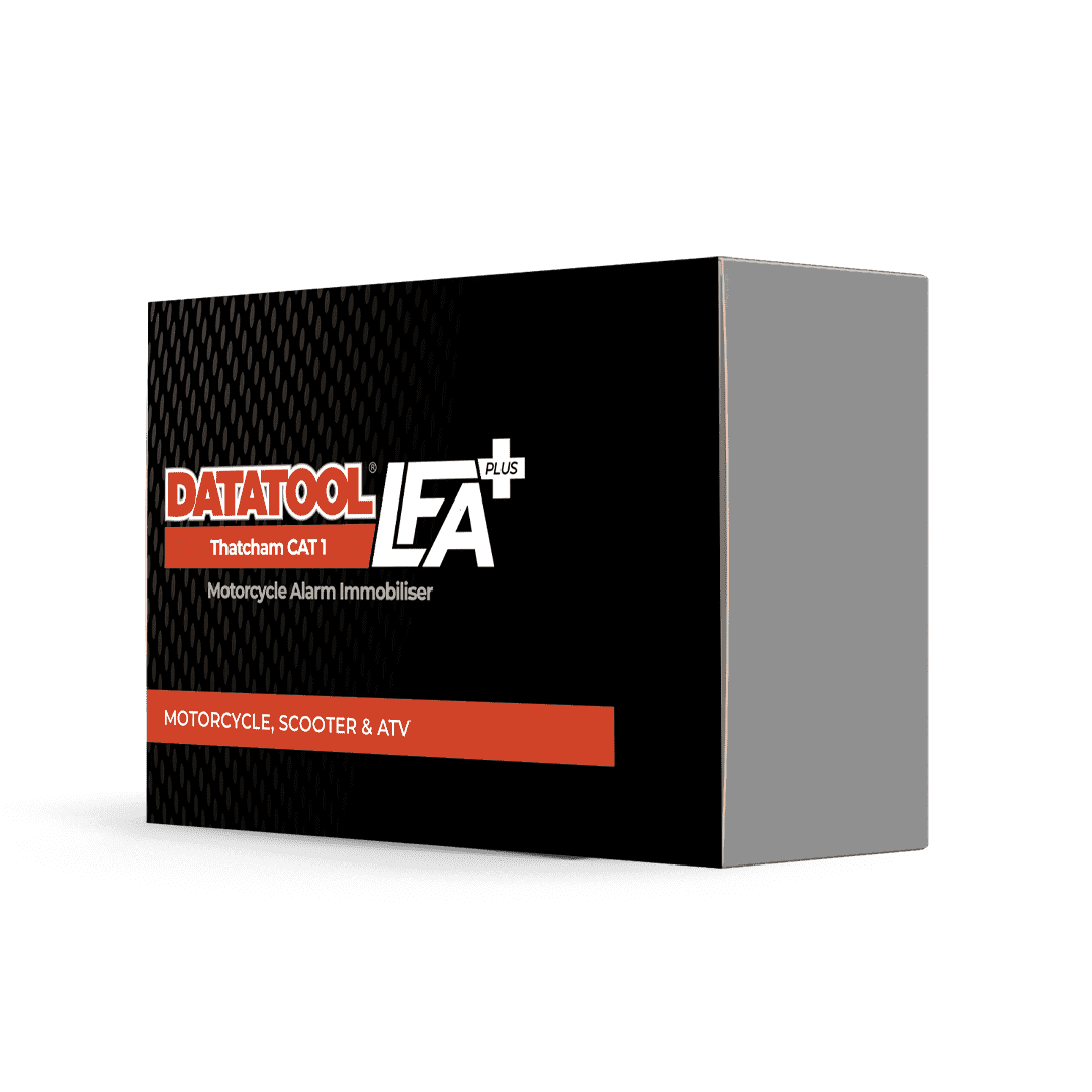 Datatool LFA+ CAT 1 Thatcham Approved Alarm/Immobiliser 1 LFA Box Mockup