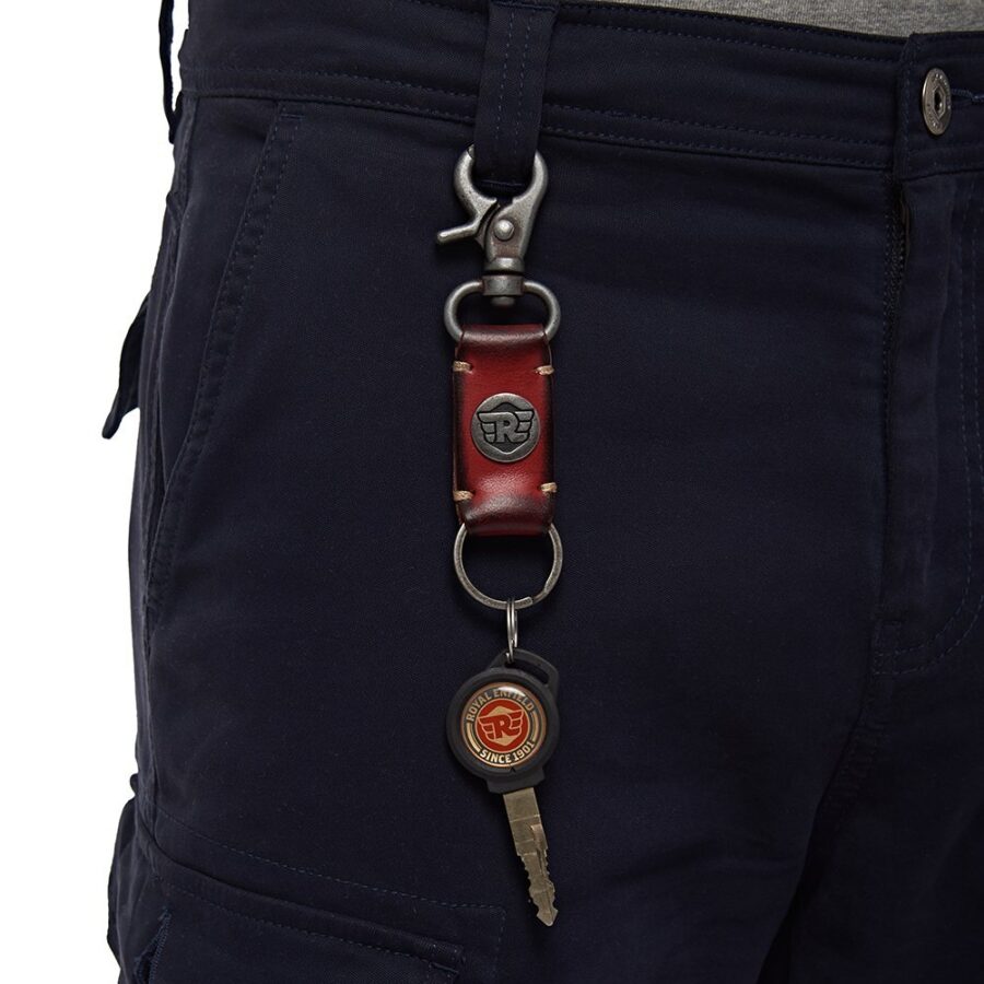 Royal Enfield Leather Keychain 2 Royal Enfield Leather Keychain - Image 2