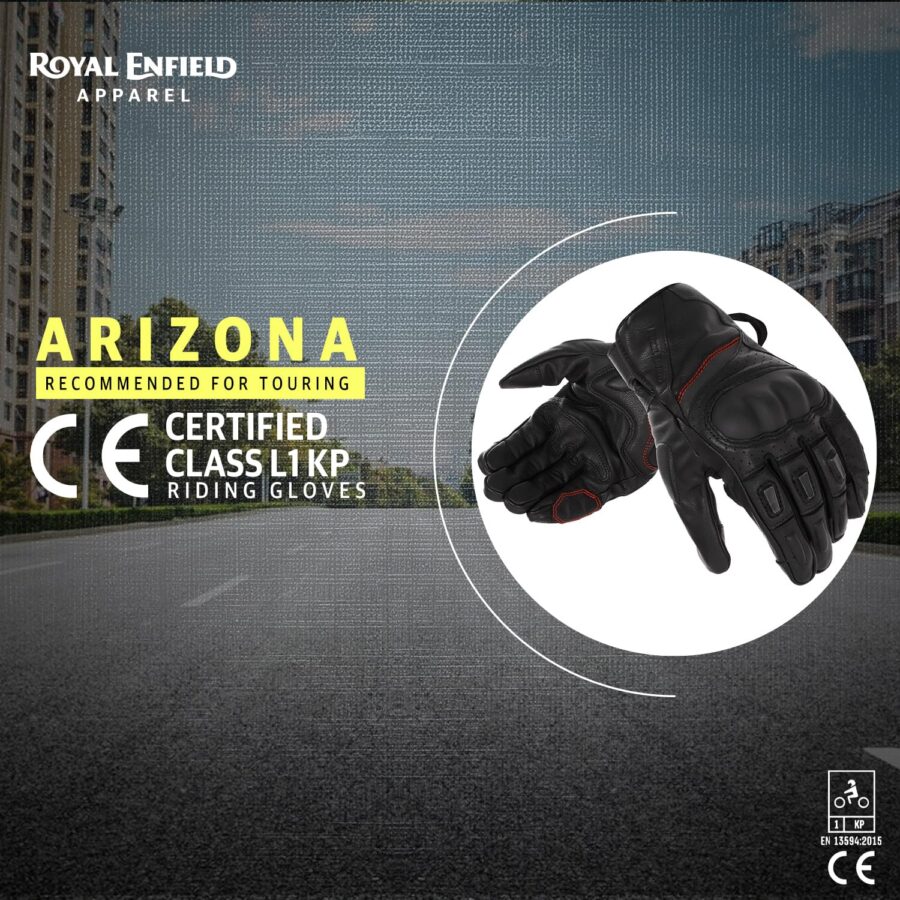 Royal Enfield Arizona Leather Gloves - Image 8