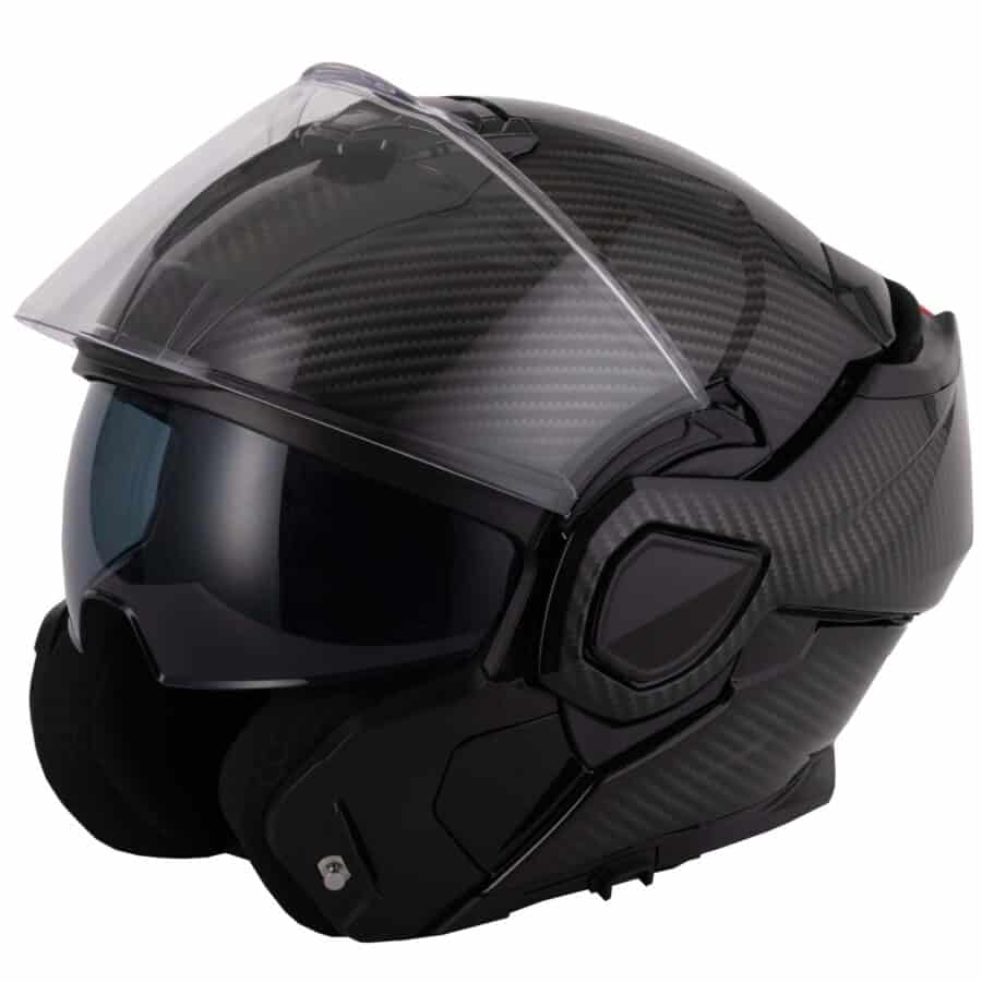 Vcan Apache FCW Carbon Flip Over Helmet - Image 3