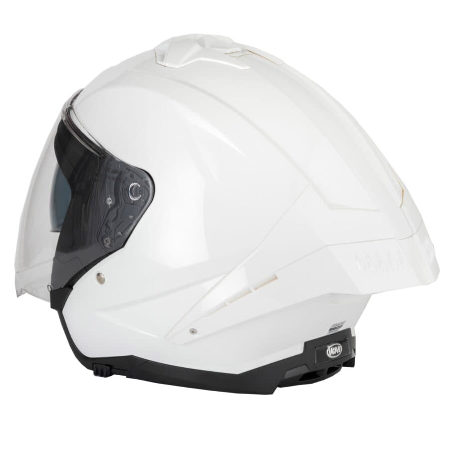 Vcan H599 Gloss White Open Face Helmet 2 Vcan H599 Gloss White Open Face Helmet - Image 2
