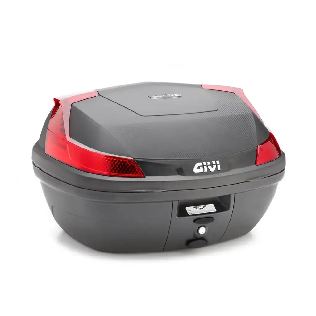 givi b47nml top case black red reflectors