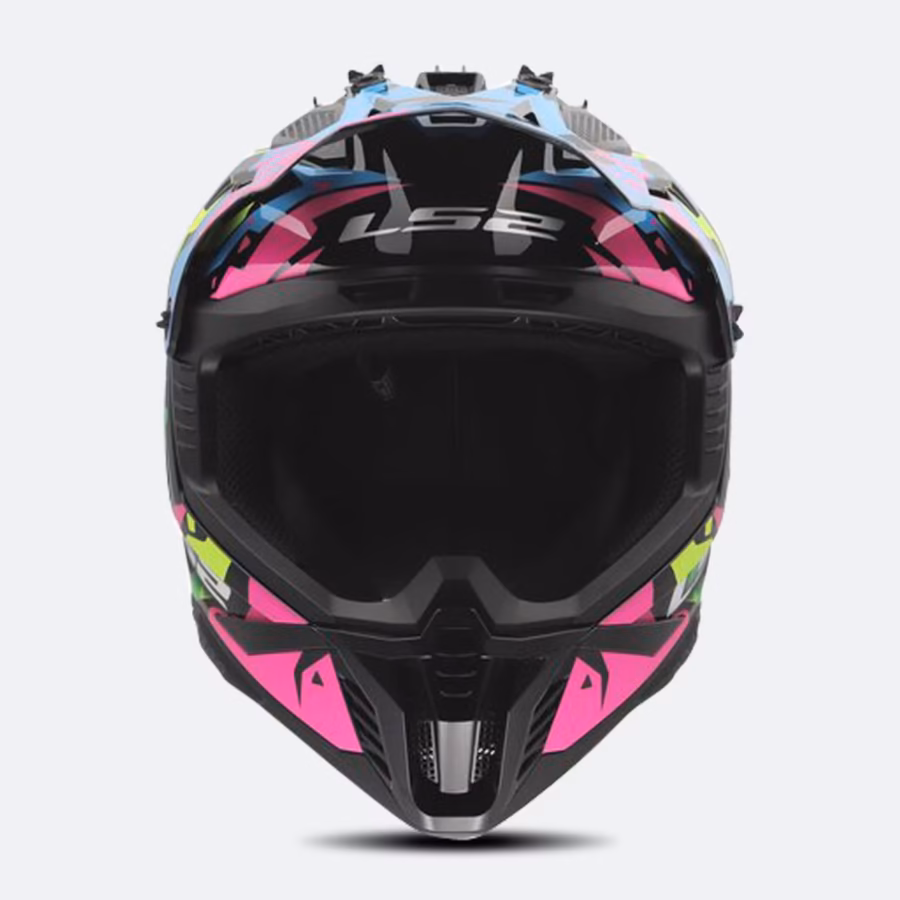 LS2 MX708 Fast II Grotesk Blue/Pink/Green - Image 5