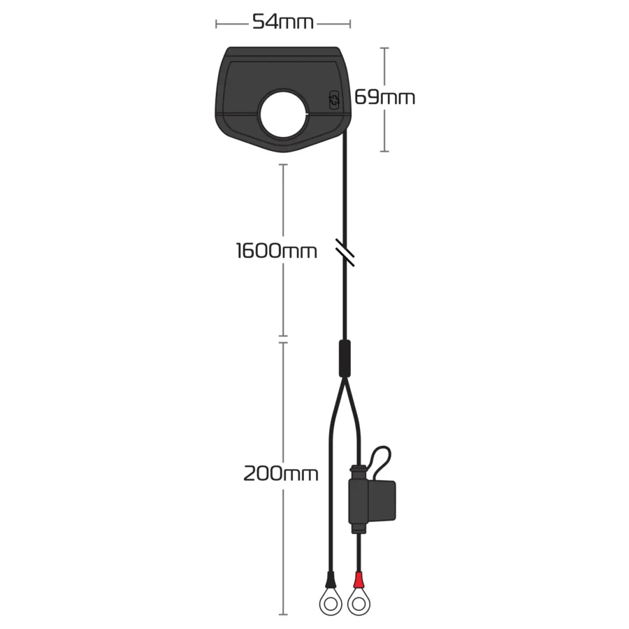 Oxford Slimline USB Type-A and Type C 3.0 AMP Charging kit 2 Oxford Slimline USB Type-A and Type C 3.0 AMP Charging kit - Image 2